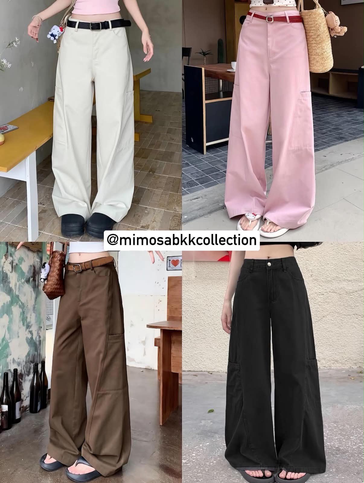 High-Waisted Wide-Leg Pants